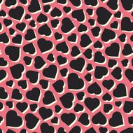 Hearts Seamless pattern Vector illustration N5