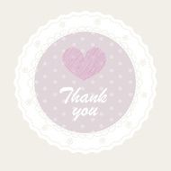 Tender thank you card