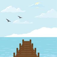 Wood Bridge To The Sea