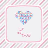 Triangle pattern love card2