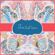 Greeting ornamental card for life events