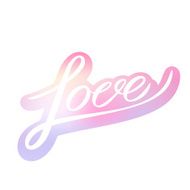 I Love You Hand Lettering Text on Shine Backdrop N2
