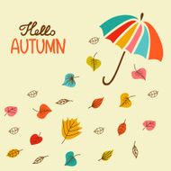 Retro vintage autumn background
