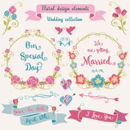 Floral design elements Wedding collection N2