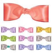 Set of colorful bows Vector illustration