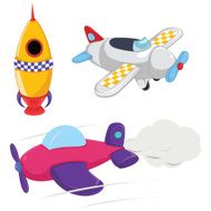 Planes Vector Illustrations