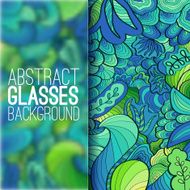 abstract ornament background concept with glasses banner vector illustration design N3