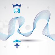 Elegant flowing lines vector background royal design eps8 N2