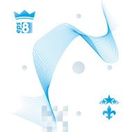3d vector decorative background transparent dynamic curves N2