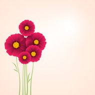 Beautiful flowers Dahlias Element for design N2