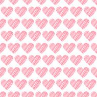 Romantic seamless pattern with hearts Beautiful vector illustration N15