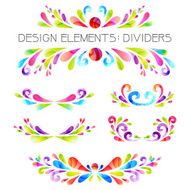 Colored dividers set N2