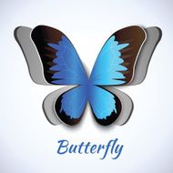 Papercut butterfly card