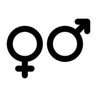 Male and female sign Gender symbol
