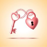 Heart Lock With Key N2