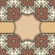 Vintage vector flower frame N55