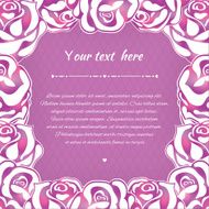 Floral card with roses N8