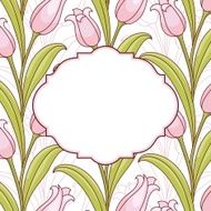 Invitation card with flowers N16