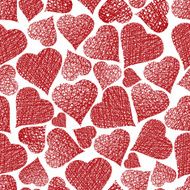 Love theme seamless background hearts pattern vector