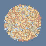 doodle flowers buquet N3