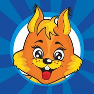Squirrel Comics Vector illustration