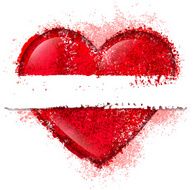 tracing heart shape banner