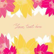 Vector Floral card with place for your text N29