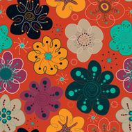 Vector seamless floral pattern N295