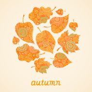 Bright autumn concept background N10