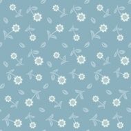 Seamless vintage pattern with colorful flowers N2