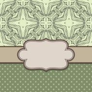 Vintage vector flower frame N56