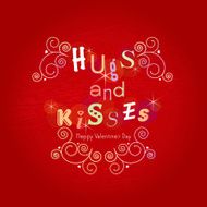 Hugs and Kisses (Greetings Card)