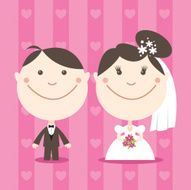 Bride and Groom- Illustration