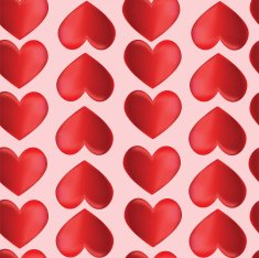Seamless background with hearts by St Valentine's Day