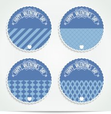 Festive Happy Valentine's Day design elements