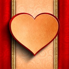 Valentine's Day greeting card template