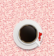 coffee invitation background vector illustration N4