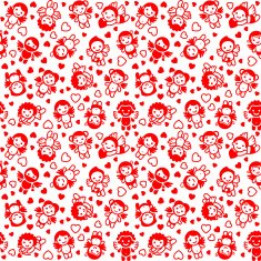 Festive background wrapping paper red icons N2