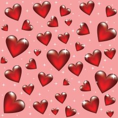 seamless backgroung with glass heart