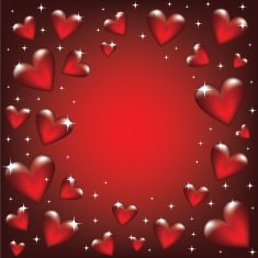 glass heart frame