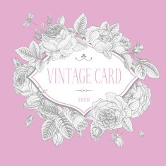 Vector vintage postcard N2