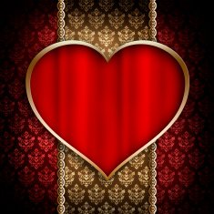 Valentine's Day - background of greeting card template N9