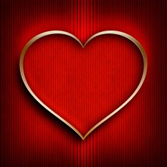 Valentine's Day background - shape of heart