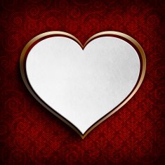 Happy Valentine's Day - white heart