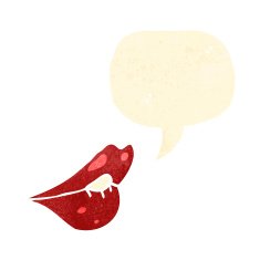 retro cartoon lips N2