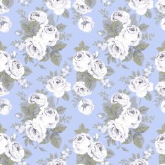 Seamless pattern with vintage roses N8
