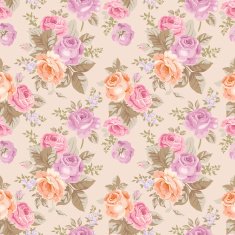 Seamless pattern with vintage roses N9