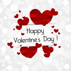 Happy Valentines Day card N107