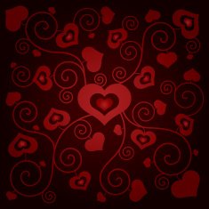 Valentine's day background with hearts N21