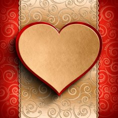 Valentine's Day background - Greeting card template N4